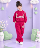 لباس دخترانه (بلوز و شلوار بگ) طرح لبوبو