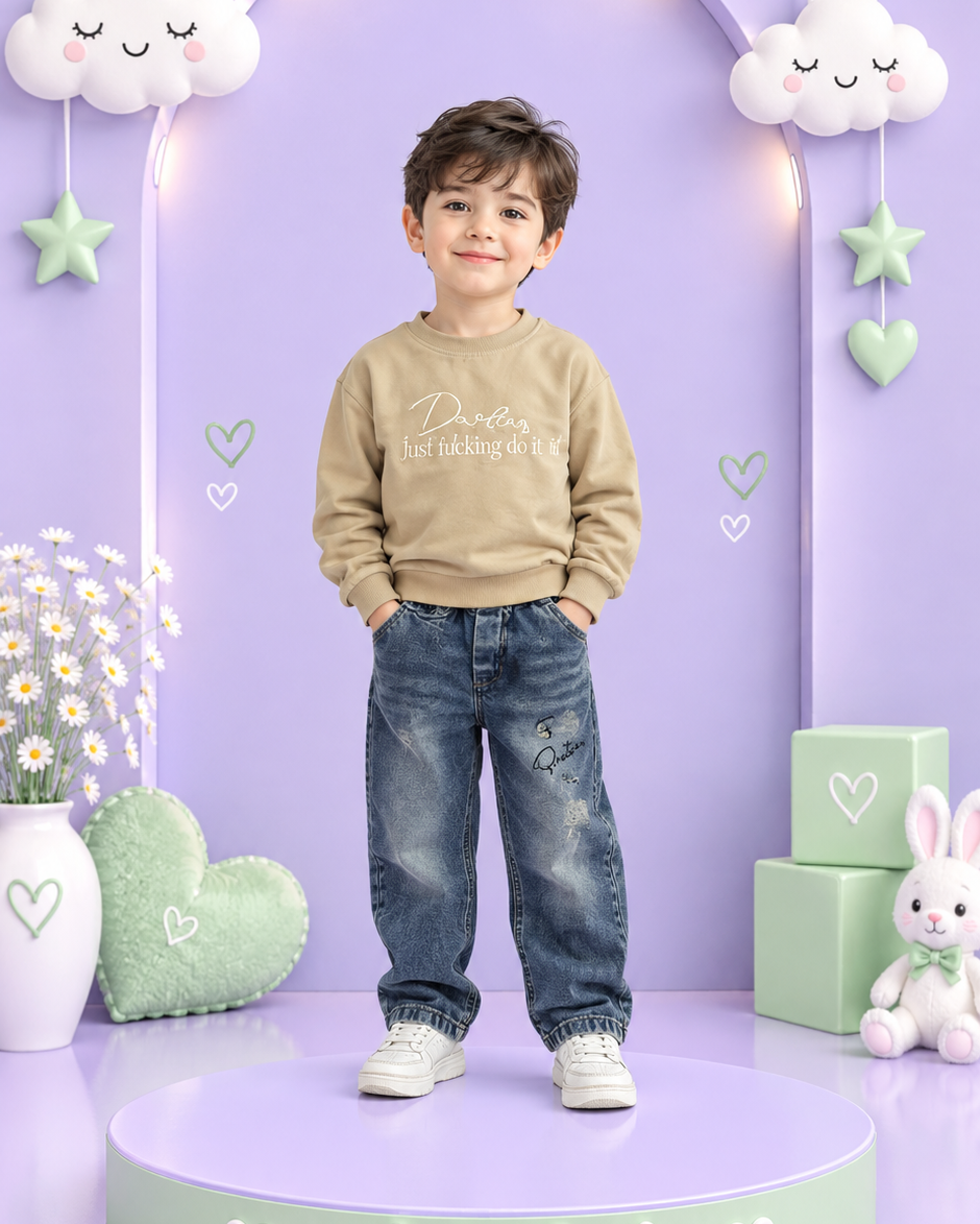 لباس پسرانه (دورس و شلوارجین مام استایل)
